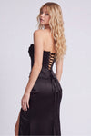 Black Strapless Mermaid Evening Dress