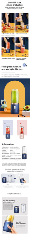 Portable Electric Juice Blender